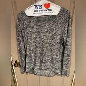 Athleta Heather Gray Crew Neck Top